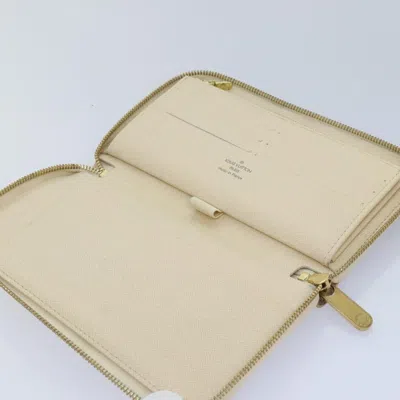 Pre-owned Louis Vuitton Organizer White Canvas Wallet  ()