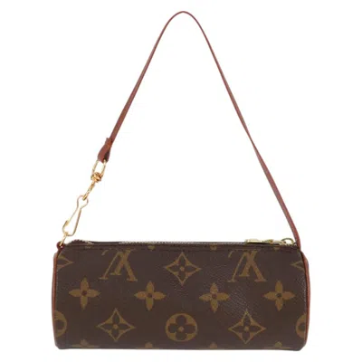 Pre-owned Louis Vuitton Papillon Brown Canvas Clutch Bag ()