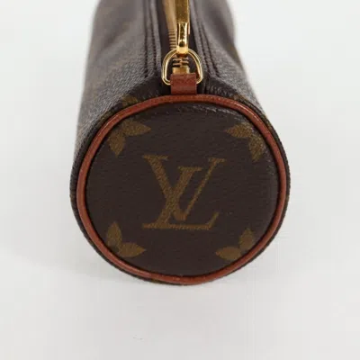 Pre-owned Louis Vuitton Papillon Brown Canvas Clutch Bag ()