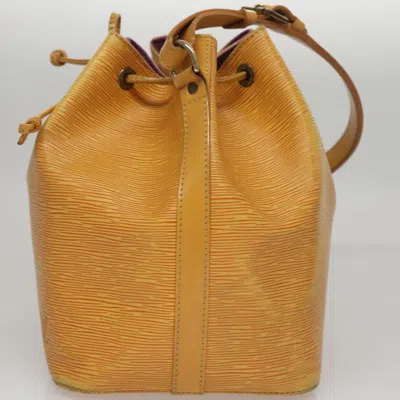 Pre-owned Louis Vuitton Petit Noé Yellow Leather Shoulder Bag ()