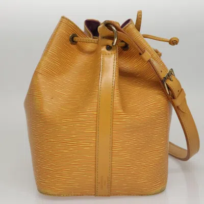 Pre-owned Louis Vuitton Petit Noé Yellow Leather Shoulder Bag ()