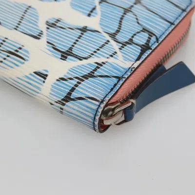 Pre-owned Louis Vuitton Portefeuille Zippy Blue Leather Wallet  ()