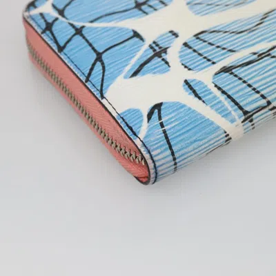 Pre-owned Louis Vuitton Portefeuille Zippy Blue Leather Wallet  ()