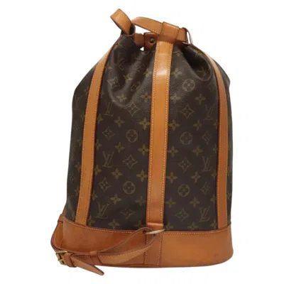 Pre-owned Louis Vuitton Randonnée Brown Canvas Shoulder Bag ()