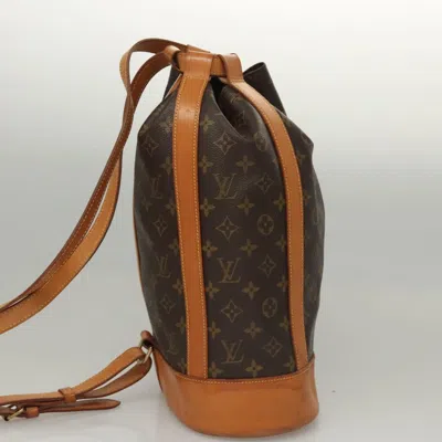 Pre-owned Louis Vuitton Randonnée Brown Canvas Shoulder Bag ()