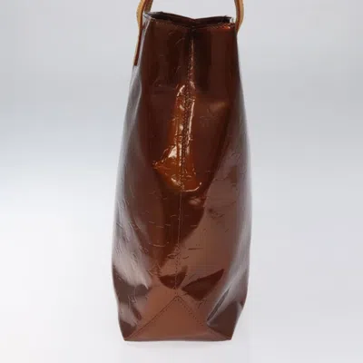 Pre-owned Louis Vuitton Reade Brown Patent Leather Tote Bag ()