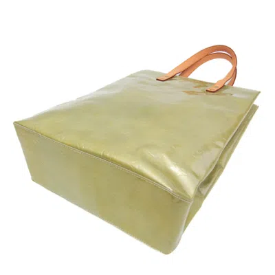 Pre-owned Louis Vuitton Reade Green Patent Leather Tote Bag ()