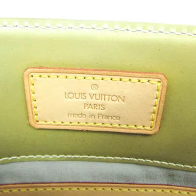 Pre-owned Louis Vuitton Reade Green Patent Leather Tote Bag ()