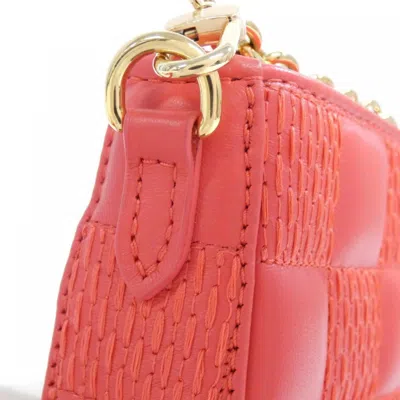 Pre-owned Louis Vuitton Rose Leather Pochette Shoulder Bag ()