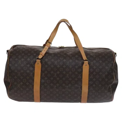 Pre-owned Louis Vuitton Sac Polochon Brown Canvas Travel Bag ()