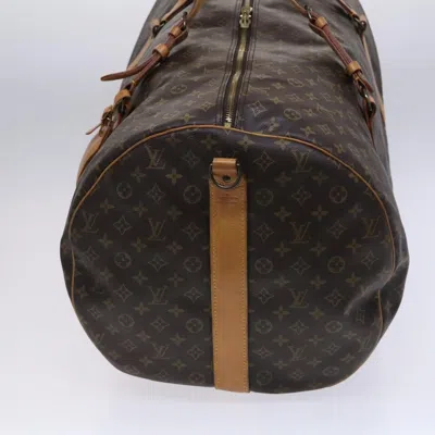 Pre-owned Louis Vuitton Sac Polochon Brown Canvas Travel Bag ()