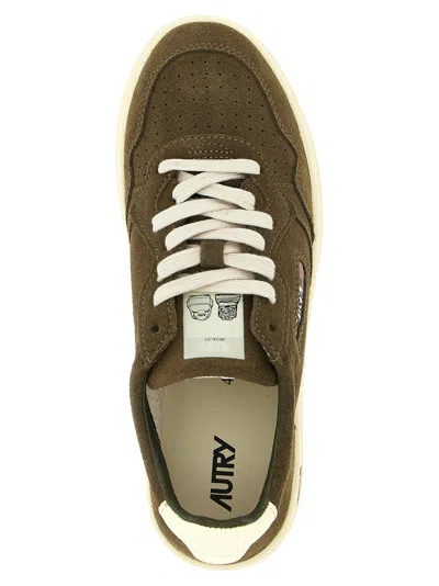 Autry Low Top Suede Sneakers With Contrast Sole