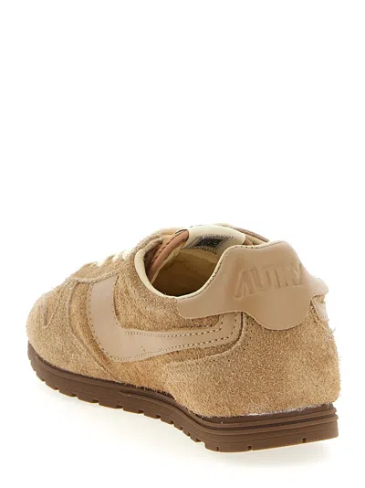 Autry Windspin Tonal Sneakers In Suede And Leather