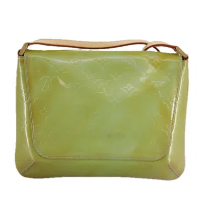 Pre-owned Louis Vuitton Thompson Street Green Patent Leather Shoulder Bag ()