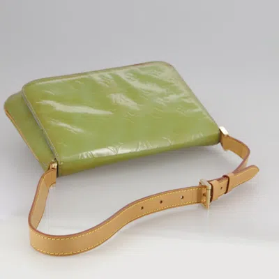 Pre-owned Louis Vuitton Thompson Street Green Patent Leather Shoulder Bag ()