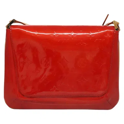 Pre-owned Louis Vuitton Thompson Street Red Patent Leather Shoulder Bag ()