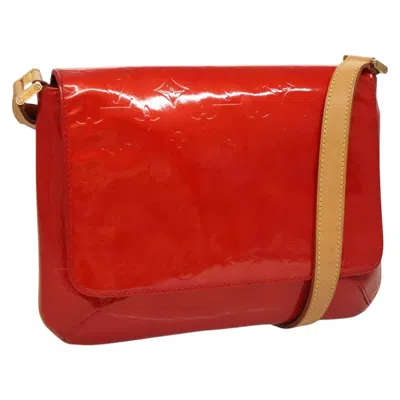 Pre-owned Louis Vuitton Thompson Street Red Patent Leather Shoulder Bag ()