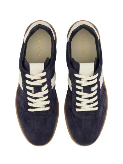 Tom Ford Low Top Sneakers With Contrast Heel Tab
