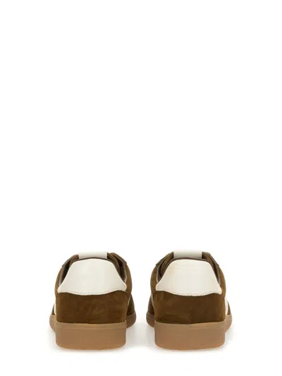 Tom Ford Suede Sneakers With Contrast Stripe And Rubber Sole