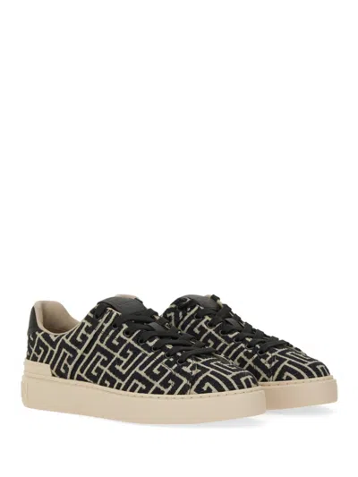 Balmain B Court Monogram Jacquard Low-top Sneaker