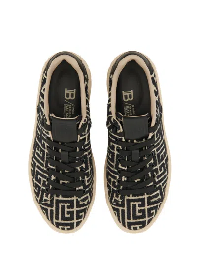 Balmain B Court Monogram Jacquard Low-top Sneaker