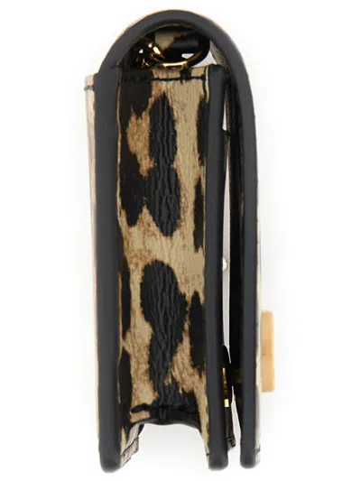 Ganni "bou" Card Holder With Animal Motif