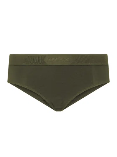 Tom Ford Boy Signature Culottes In Green