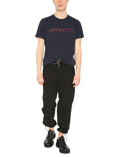 Aspesi Drawstring Trousers In Black