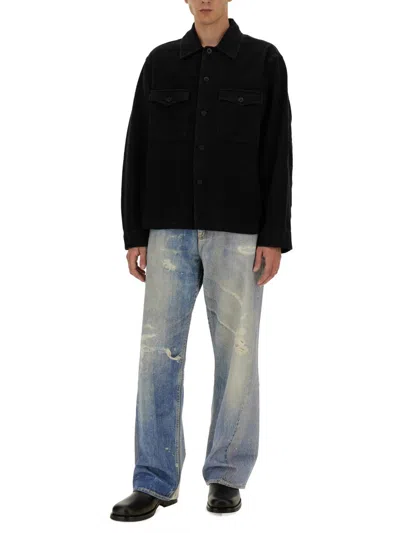 Our Legacy Evening Coach Jacket Overshirt In Black