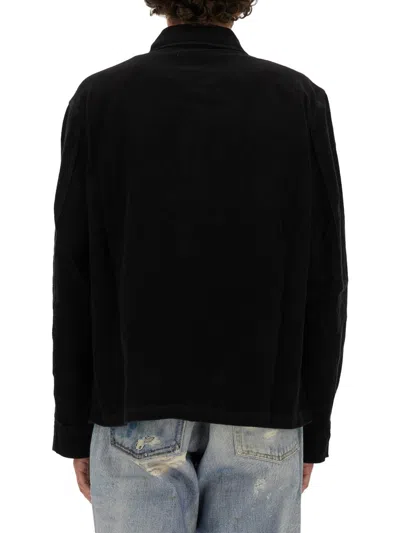 Our Legacy Evening Coach Jacket Overshirt In Black
