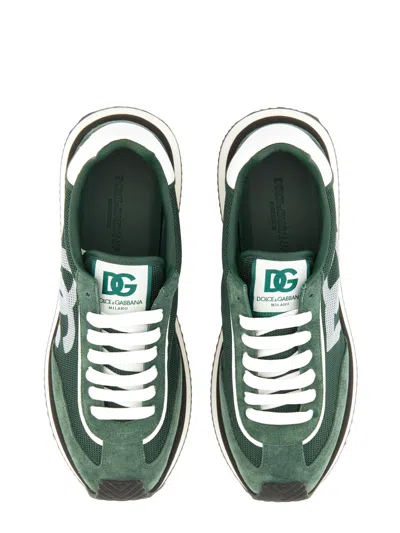 Dolce & Gabbana "dg Cushion" Sneaker In Green