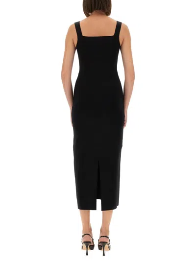Khaite Dixi Square-neck Sleeveless Knit Maxi Dress In Black