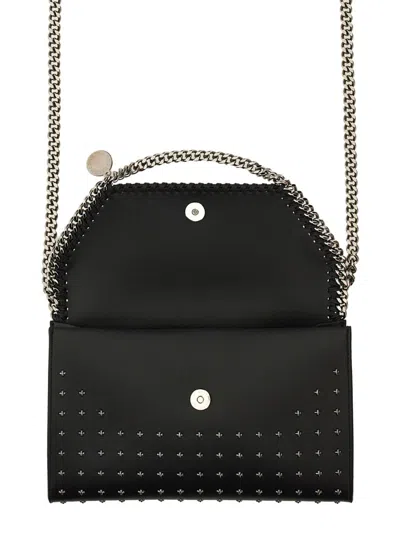 Stella Mccartney Mini Bag With Chain Strap And Studded Design In Black