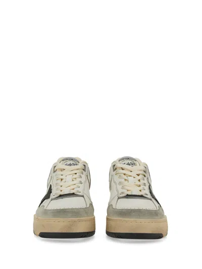 Golden Goose Forty 2 Sneakers In White Leather And Fabric