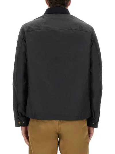Belstaff Jacket Long Sleeve Chest Pocket In Black