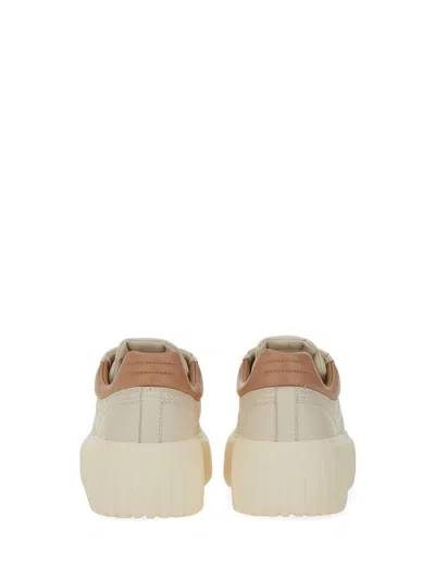 Hogan Striped Leather Sneakers With Padded Heel