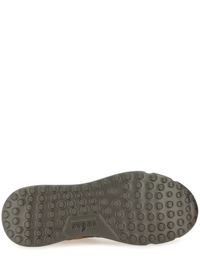 Hogan Lightweight Mesh And Suede Sneakers In Brown