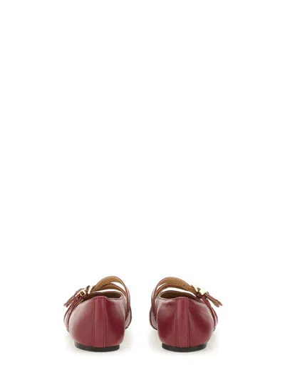 Michael Kors "indy Flex" Leather Ballerina