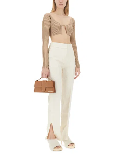 Jacquemus La Maille Pralu Cardigan In Brown