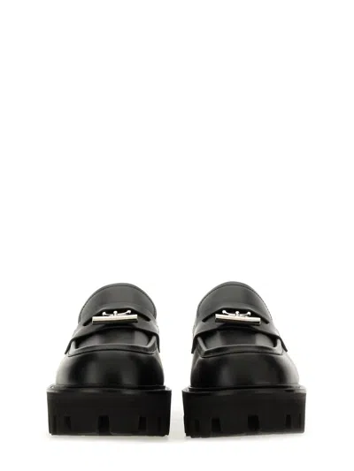 Alexander Mcqueen "parachute" Loafer With Buckle T In Black