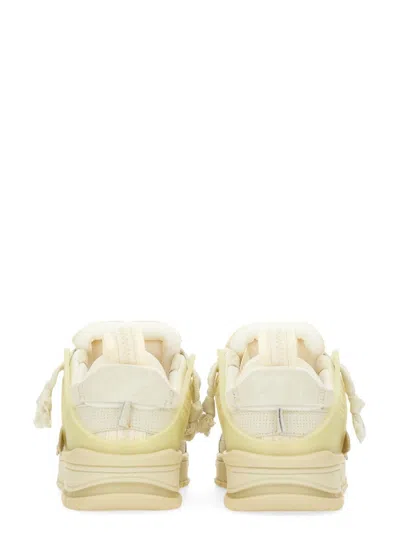Axel Arigato Area Patchwork Sneakers In Beige Suede And Fabric