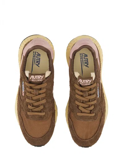 Autry Reelwind Low Sneakers In Brown