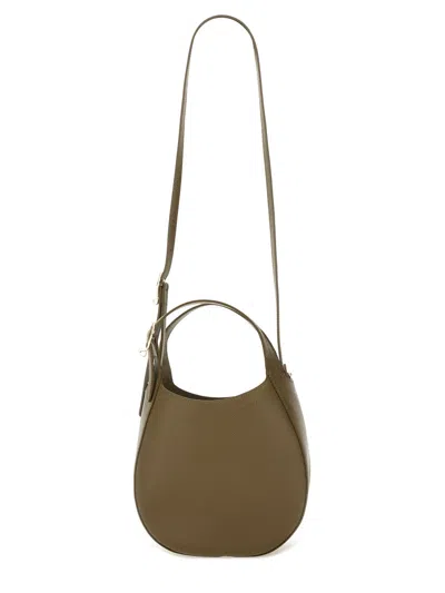 Longchamp Textured Pebbled Shoulder Bag With Strap And Handle