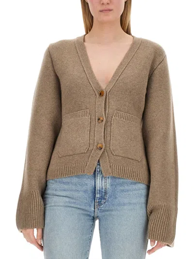 Khaite Women's Cardigan Scarlet | Size Xs | 8267600 Color K600216 In Brown