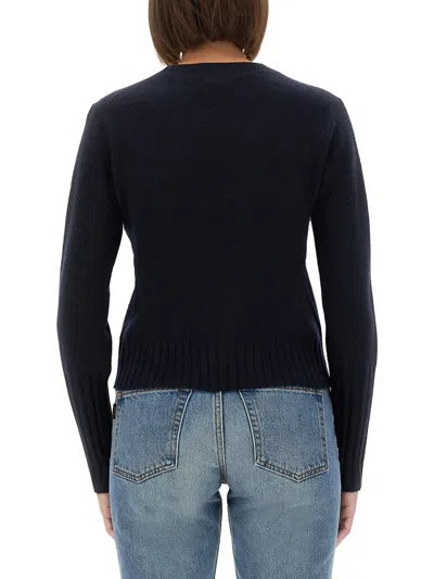 Guest In Residence Shrunken Crew Jersey In Blue