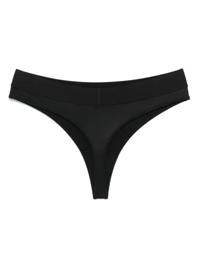 Tom Ford Signature Elastic Waistband Thong In Blue