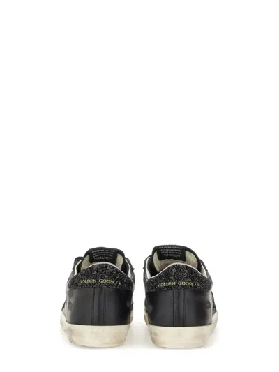 Golden Goose Deluxe Brand Women Super-star Classic With List Low-top Sneakers With Suede Inserts And In Black