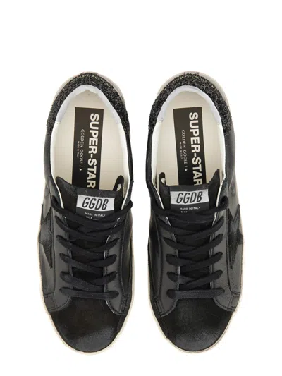 Golden Goose Deluxe Brand Women Super-star Classic With List Low-top Sneakers With Suede Inserts And In Black