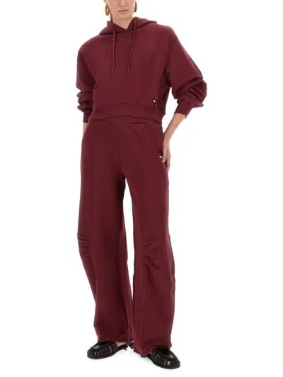 Rotate Birger Christensen Rotate Burgundy Cotton Sweatshirt Women In Burgundy