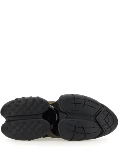 Balmain Neoprene And Leather Low-top Unicorn Sneakers In Black